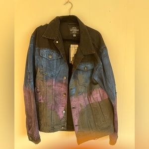Men Graphic LA Jean jacket XL